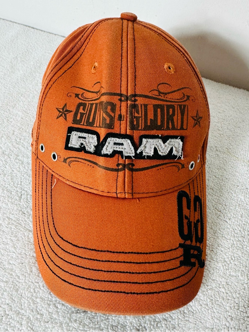 Official Chrysler 2012 Dodge Ram Truck Choko Motorsports Hat Orange GR Cap